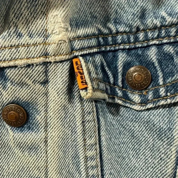 Vtg Levi’s Orange Tab Jean Jacket - Picture 4 of 10